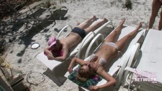 Gay Cut Girls Sunbathing Topless on Private Area of Beach Asstomouth