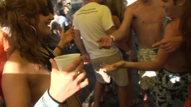 Groping Girls Lick Whip Cream off each Other's Tits in the VIP Hardcorend - 1