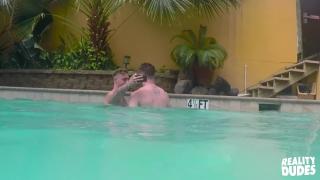 Brasil RealityDudes - two Hot Guys having Fun in Pool Striptease