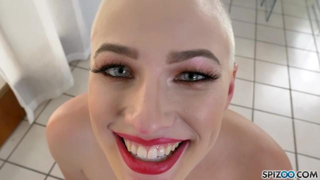 Squirting Bald Girl Loves Big Cock (Riley Nixon) - Spizoo 4K Gangbang - 1