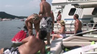 TagSlut Hot Coeds Hang out Topless at Party Cove Sub
