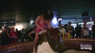 Teenage Girl Porn Hot Chicks in Lingerie Ride a Mechanical Bull LustShows