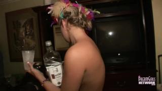 Hot Women Fucking Mardi Gras Hotel Party with two Crazy Blondes Bigbooty