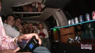 Negra Partying Coeds Pile in Limo and Start Flashing Dana...