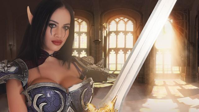 Brazilian Victoria June Gets Fucked as Lady Slyvanus in Whorecraft 360 VR Cosplay Ejaculations - 1