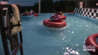 Hdporner Topless Bumper Boats at Texas Amusement Park SnBabes