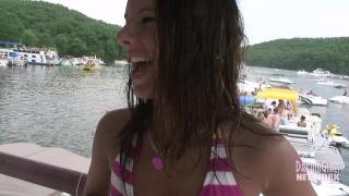 Lezdom Hot Coeds Dance Flash and Party Hard in the Ozarks Shameless