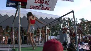 Piroca Bikini Contest at a Huge Biker Rally Stepson