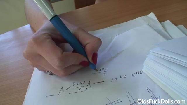 Math Teacher Fucks 18yo Innocent Schoolgirl to allow her to Pass the Exam - 1