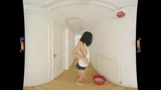 BazooCam MIA WET T-SHIRT HARD NIPPLE TEASE IN VR 180 3D From