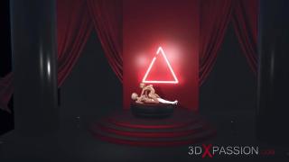 PervClips 3d Hot Dickgirl Fucks a Horny Blonde on the Fashion Model Podium Pinay