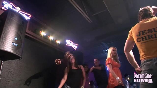 Dildo Upskirt Peeks of Girls Dancing in Nightclub Camgirl