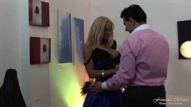 Busty MILF with Stockings Fucked at the Museum of Modern Art - 1
