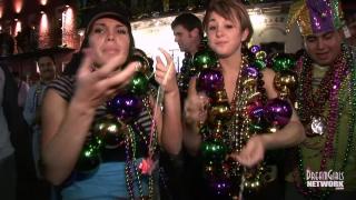 ApeTube Mardi Gras is in Full Swing with Girls Flashing everywhere Lesbos