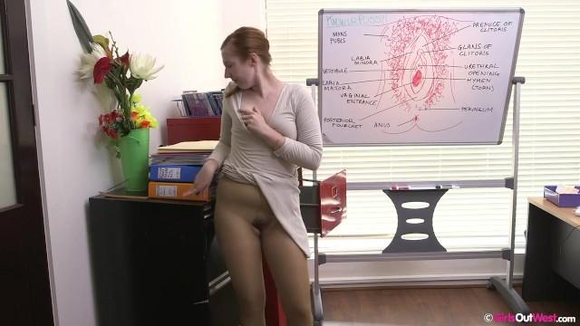 Sexy Hairy Redheaded Secretary Darcy Masturbates in the Office Hot Girls Getting Fucked - 1