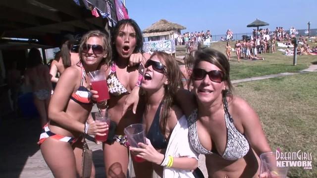 MTV Beach Party with Bikini Clad Coed Flashers - 1