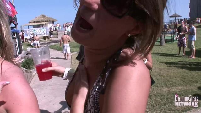 MTV Beach Party with Bikini Clad Coed Flashers - 2