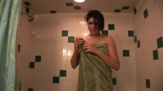 Lesbiansex Tall Skinny Alt Rocker Soaps up in the Shower Jerk Off