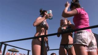Lesbian Sex Bikini Clad Coeds Dance and Party in Texas...