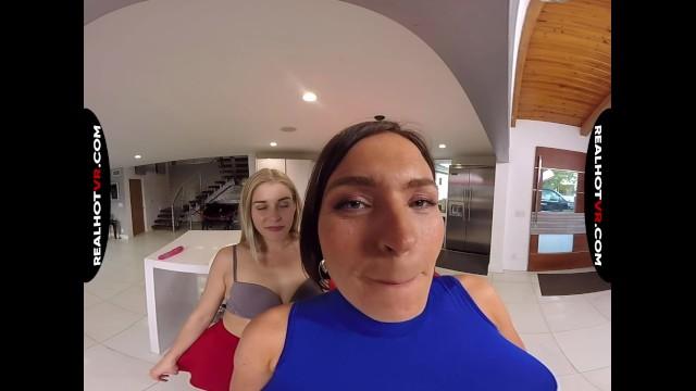 Dirty Roulette RealHotVR - Krissy Lynn & I want your Cum, Choose her Big Tits or my Wet Pussy Dad