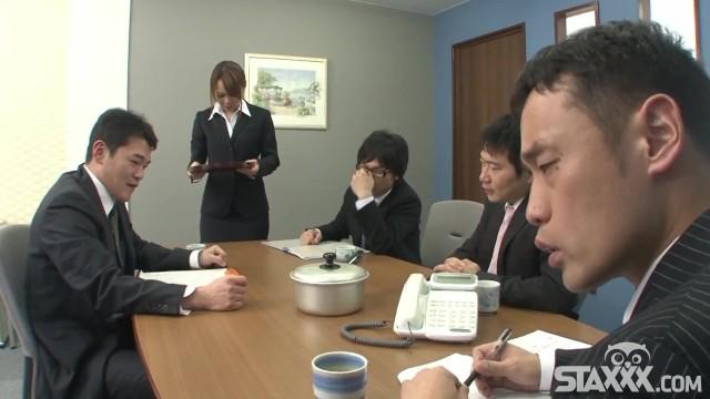 LiveJasmin Sexy Asian Office Girl Blows her Coworkers For - 1