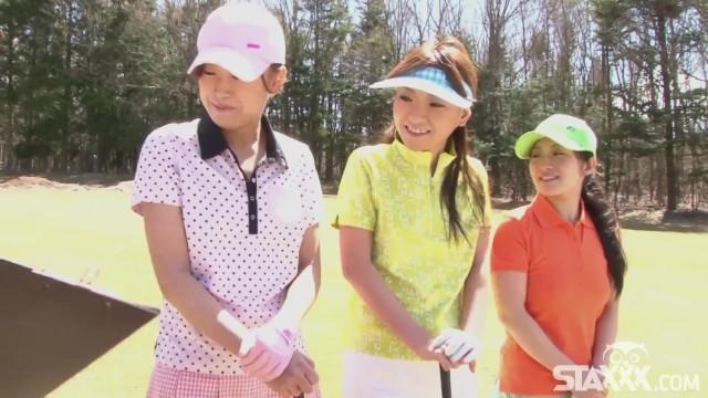 Cute Asian Teen Girls Play a Game of Strip Golf - 2