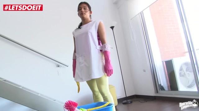 MAMACITAZ - Nasty Colombian Cleaning Lady Camila Marin Gets Fucked POV - 1