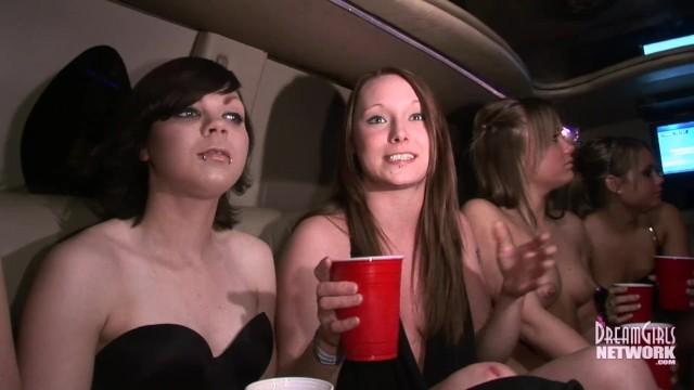 Family Roleplay Long Clip of 6 College Freshmen Partying Naked in our Limo Machine