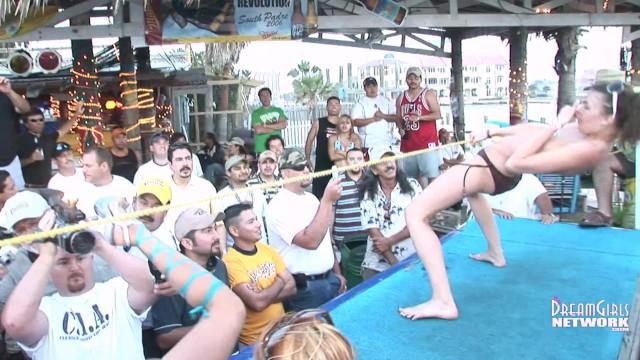 Big Pussy Bikini Contest Turns into Wild Strip Show on Spring Break Con - 1