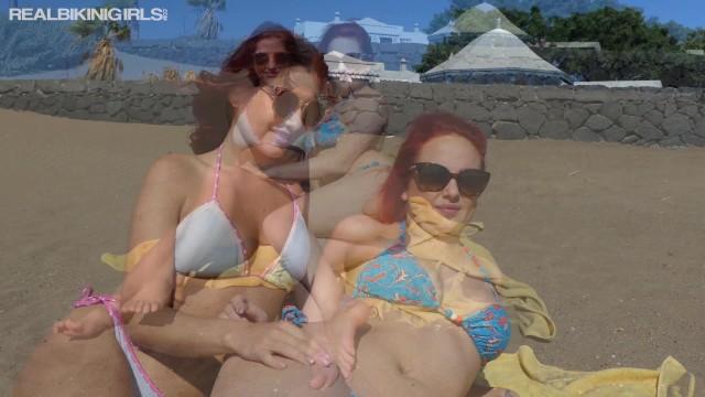 Two Topless Redheads Wind Blown but Sexy - 2