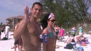 Pussy Fucking Spring Break Beach Party in St Pete with Bikinis & Flashing Beard