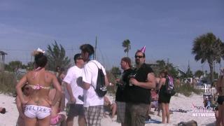 Pure 18 Spring Break Beach Party in St Pete with Bikinis & Flashing Penis Sucking