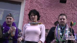 Double Daytime Debauchery during Mardi Gras Uncensored