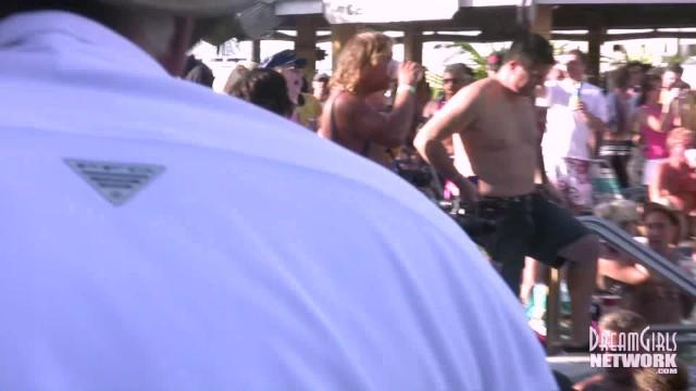 Horny Cougars Party Naked at Wild Pool Bar - 1