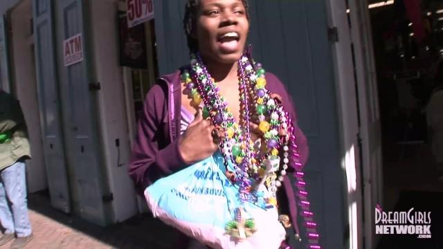 Swinger Daytime Flashing from the Heart of Bourbon St Mardi Gras xBubies