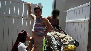 Mamadas BANGBROS - Interrupted by a Homeless Man while getting BJ in Public Tight Pussy Fucked