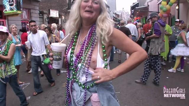 Wives Girlfriends Sisters & Mom's all Show Tits during Mardi Gras - 1