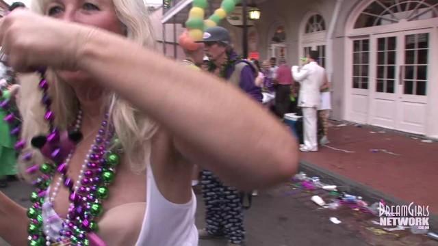 Wives Girlfriends Sisters & Mom's all Show Tits during Mardi Gras - 2