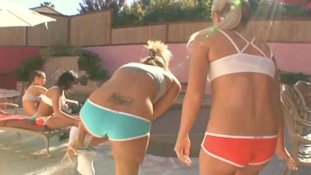 Girls Football Turned into a Hot FOURSOME Lesbian Teens Rough Sex Party - 2