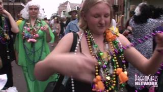 Round Ass Horny Cougars will do anything for Beads at Mardi Gras White