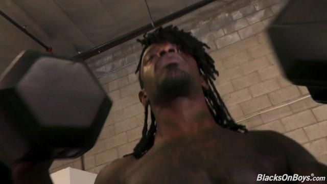 CelebrityF Interracial Gay Gangbang in the Private Gym Asses