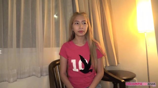 Uncensored Japan Cum Drips from Skinny Thai Girl - 2