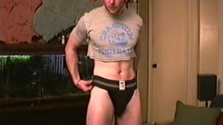 eFukt Muscular Jock Jerks his Dick Fro his Brothers Gay Friend Prostitute