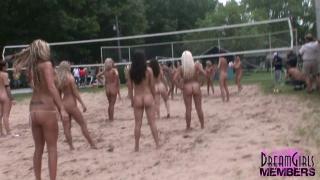 xHamster Naked Volleyball with Hot Strippers at a Nudist Resort Group