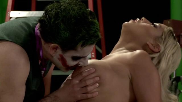 Alison Tyler XXX Porn Parody of Bat Guy and Masked Fun Joking Man in Group Hardcore Sex Stunning