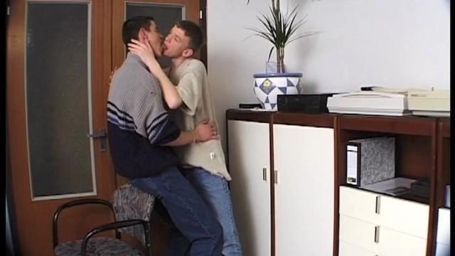 Horny Twink Masturbates while his two Gay Friends Play Dirty - 1
