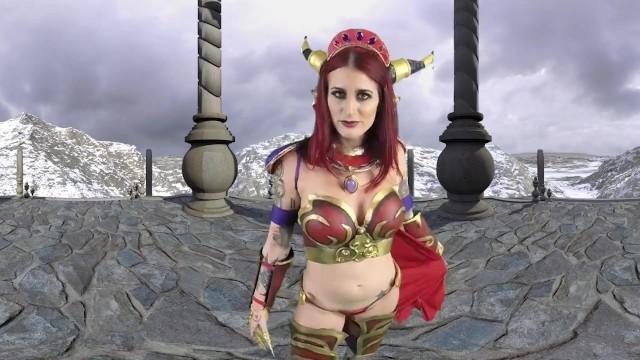 Sexy Redhead Tana Lea Seduces Whorecraft Warrior - 1