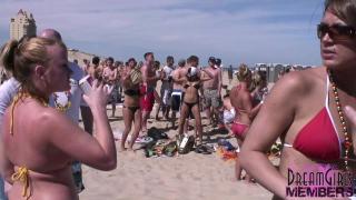Beeg College Coed Bikini Girls Party Hard on the Beach in Texas Climax