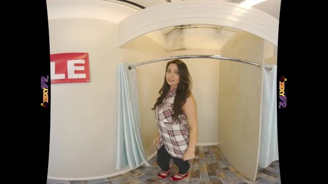 Hymen Virtual Reality Changing Room with Busty Glamour Model (VR 180 3D) Hard Fuck