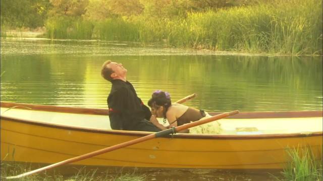 Cum on my Black Stockings: a Romantic Hard Fuck on a Kayak Outdoors in Time - 2